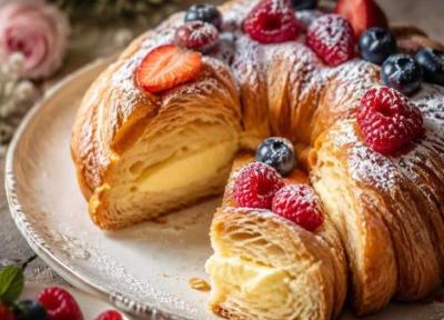 طرز تهیه کیک کروسان؛ کیک خانگی با بافتی نرم و طعمی خاص طرز تهیه کیک کروسان؛ کیک خانگی با بافتی نرم و طعمی خاص